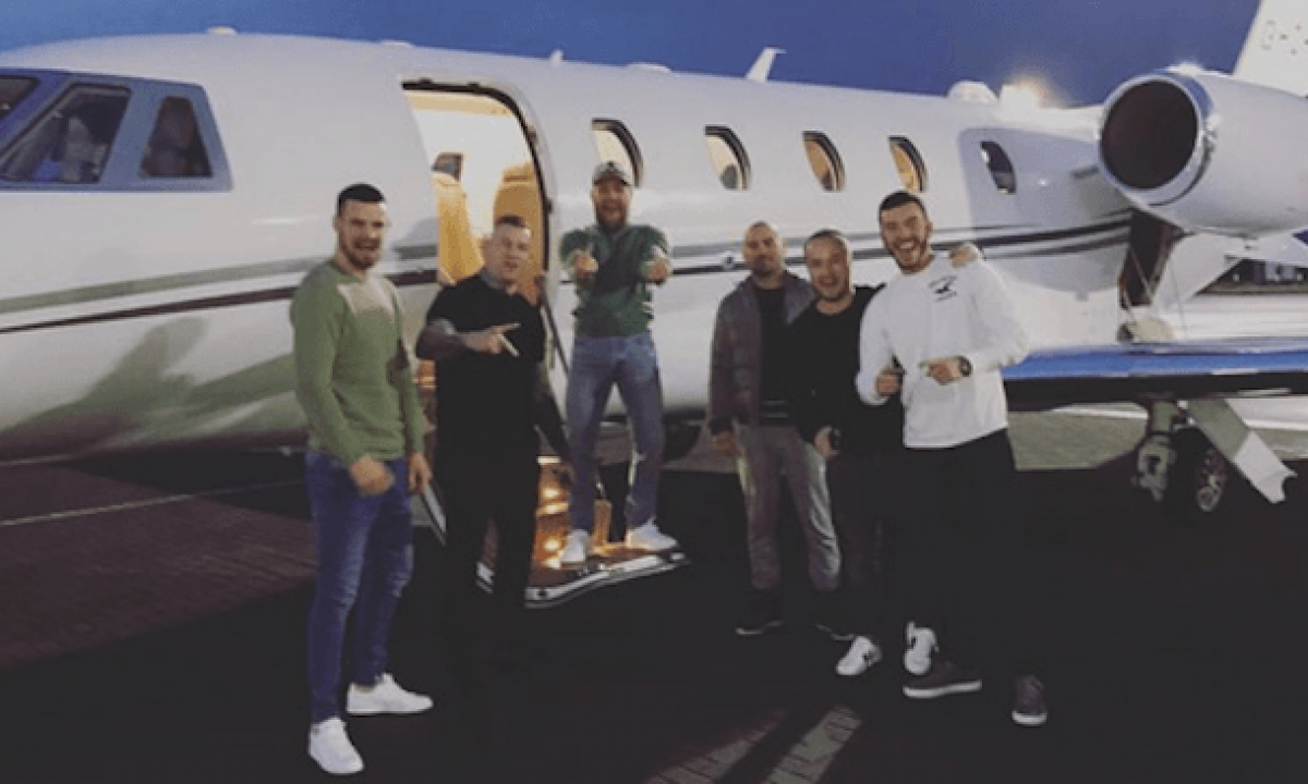 Conor Mcgregor Takes A Trip On Yet Another Private Jet But What Is In Ufc Star S Bag