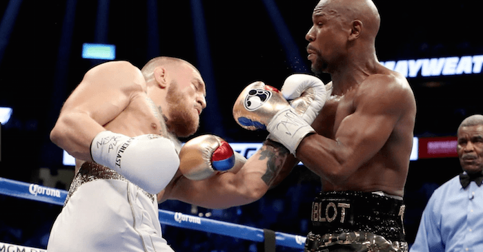 Floyd Mayweather vs Conor McGregor from August of last year.