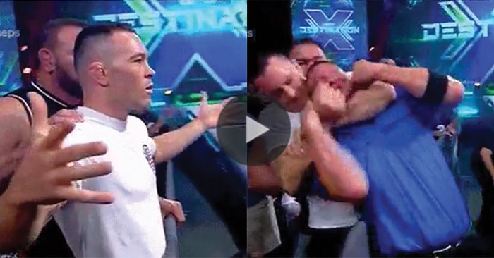 Two UFC Fighters vs. One WWE Referee And Someone Gets Choked Out