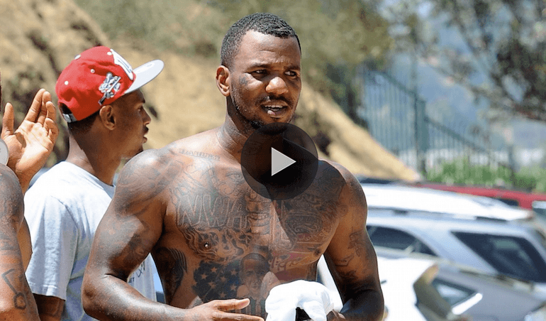 Rapper The Game Gets In Real Street Brawl Beats Up Foe While Filming