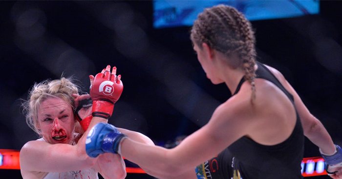 Fighters React to Boxing Champion Heather Hardy�s Brutal