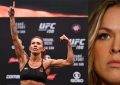 UFC featherweight champion Cris Cyborg and Ronda Rousey.
