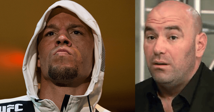 Nate Diaz and Dana White.