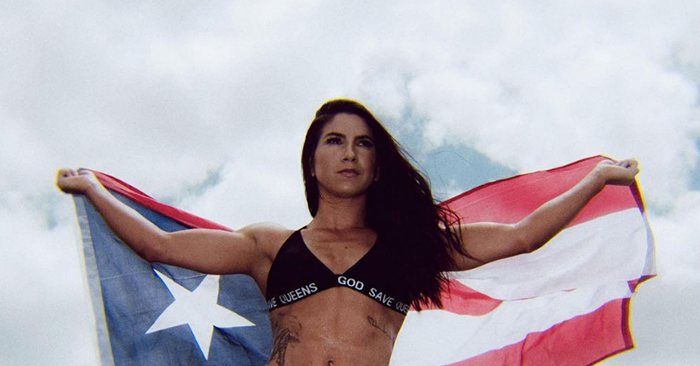 Tecia Torres Shows Up To UFC Orlando Media Day With Canelo In Tow.