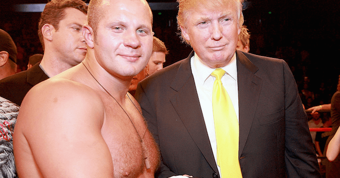 Fedor Emelianenko with Donald Trump.