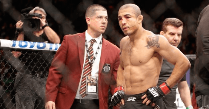 Jose Aldo in the UFC's octagon.