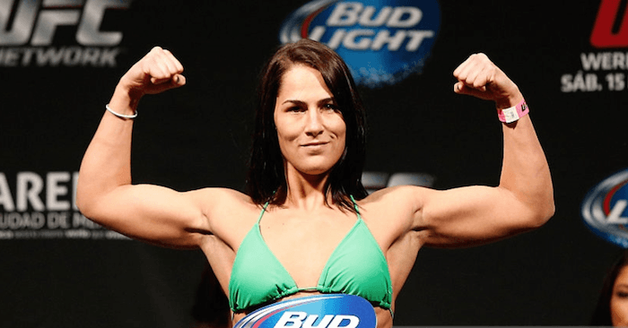 Jessica Eye during the UFC weigh in