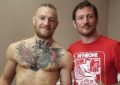 Conor McGregor with his coach John Kavanagh.