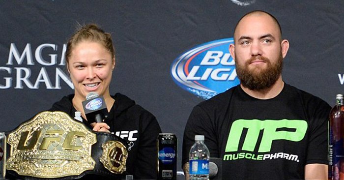 Ronda Rousey with Travis Browne