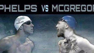 Betting odds for a Conor McGregor vs. Michael Phelps swimming race.