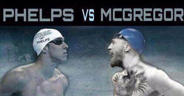 Betting odds for a Conor McGregor vs. Michael Phelps swimming race.