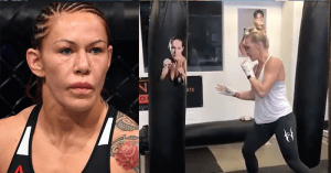 Cris Cyborg and Holly Holm.