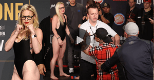 Boxing champion turned MMA fighter Heather Hardy went viral when she made weight and an old opponent tried to get in her face on stage,