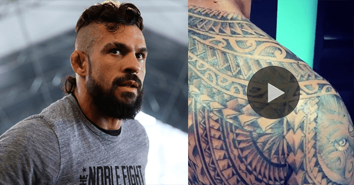 MMA and UFC legend Vitor Belfort just posted a picture of his N.EW, massive body tattoo