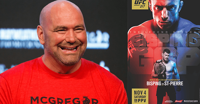 The UFC has released an alternate poster for their massive UFC 217 card from Madison Square Garden headlined by middleweight champ Michael Bisping vs. GSP.