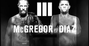 The UFC just posted a fight poster featuring the trilogy fight between lightweight champ Conor McGregor and his rival Nate Diaz, but quickly deleted it.