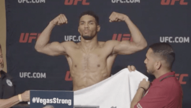 Top ranked UFC lightweight Kevin Lee struggled to make weight for his interim lightweight title fight at UFC 216.