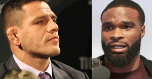 Former UFC lightweight champion Rafael dos Anjos is taking some shots at reigning welterweight champion Tyron Woodley calling him a "duck".