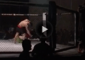 In one of the most rare knockouts in MMA, a fighter landed a crazy bicycle kick to pull of an insane K.O. during their fight.