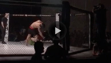 In one of the most rare knockouts in MMA, a fighter landed a crazy bicycle kick to pull of an insane K.O. during their fight.