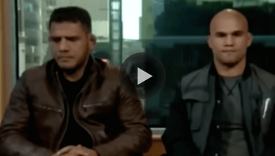 Former UFC welterweight champion Robbie Lawler and lightweight champion Rafael dos Anjos had the most awkward interview ever before their fight in December.