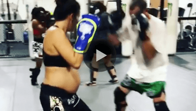 The woman in this video has gone viral because she decided to exercise pregnant, more specifically do some martial arts sparring during her pregnancy.