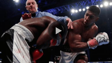 Check out the video of boxing world heavyweight champion Anthony Joshua making a successful defense of his title over the weekend.