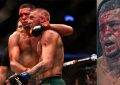 A super hardcore and dedicated UFC fan got an amazing Conor McGregor vs. Nate Diaz tattoo done and it's gone viral on social media.