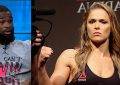 UFC welterweight champion Tyron Woodley names the one opponent former champ Ronda Rousey would return to the octagon for.