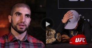 MMAfighting.com's Ariel Helwani brought the UFC strawweight champ Joanna Jedrzejczyk to tears with his line of questioning.
