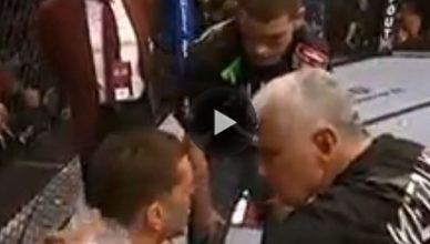 Some unseen corner-cam footage has been released of UFC's Nick Diaz during one of his most controversial fights.
