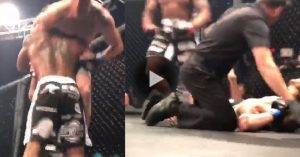 UFC Veteran Gerald Harris stepped into the cage for the final time last night and topped of his retirement fight with a brutal slam knockout.