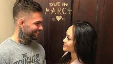UFC champ Cody Garbrandt and his wife.