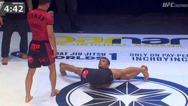 During the Eddie Bravo Invitational (EBI) on Sunday night. a fighter showed off his unique guard and has gone insanely viral for it.