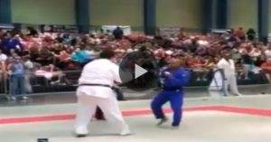 UFC middleweight contender Hector Lombard takes on a massive 7 foot giant in a Judo match.