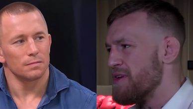 Georges St. Pierre and Conor McGregor.