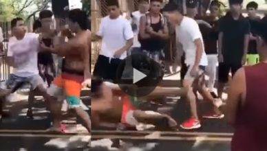 Watch what happens when an untrained fighter, who thinks he can fight, tries his luck against a boxer who has legit training.