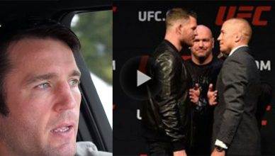Former UFC middleweight contender Chael Sonnen says he's fought Michael Bisping twice and trained with GSP twice and he knows who's got the edge.