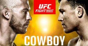 UFC Officials release the Donald "Cowboy" Cerrone vs. Darren Till fight poster.