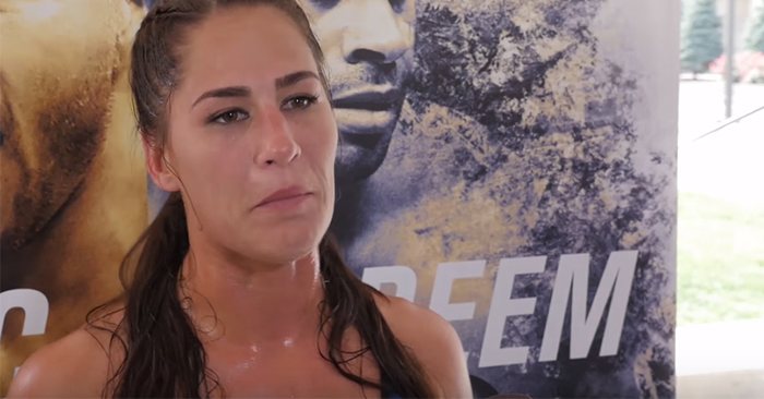 Jessica Eye was supposed to face Paige VanZant at UFC 216.