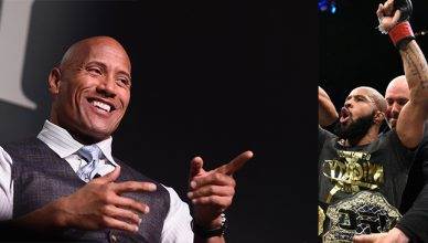 After his record breaking win at UFC 216, flyweight champ Demetrious Johnson got the ultimate compliment from Hollywood megastar Dwayne "The Rock" Johnson.