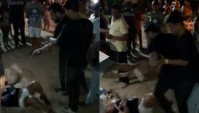 UFC fighter Rony Jason, who fights in the featherweight division, was caught on camera beating a helpless woman in the street.