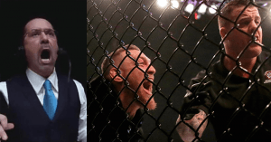 Mike Goldberg on hand for Conor McGregor's chaos inside the Bellator cage.