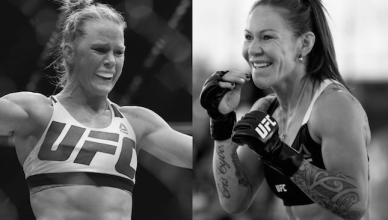 Holly Holm and Cris Cyborg.