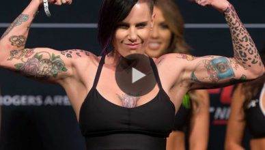 "Rowdy" Bec Rawlings at the UFC Weigh in.