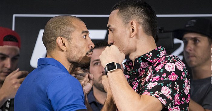 Jose Aldo and Max Holloway square off.