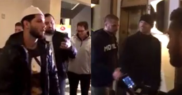 Michael Bisping and Jorge Masvidal hotel altercation.