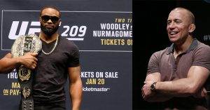 UFC welterweight champion Tyron Woodley issues an official challenge to the new UFC middleweight champ and former welterweight champ, Georges St. Pierre.