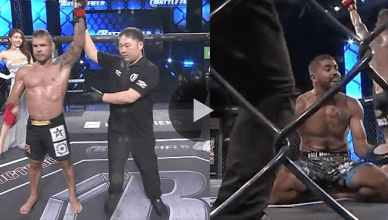 MMA referee makes a big mistake in the Youssef Wehbe and Jorge Patino fight.
