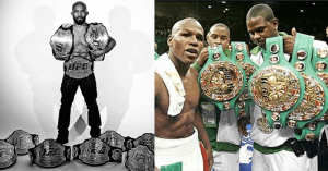 Demetrious Johnson and Floyd Mayweather.